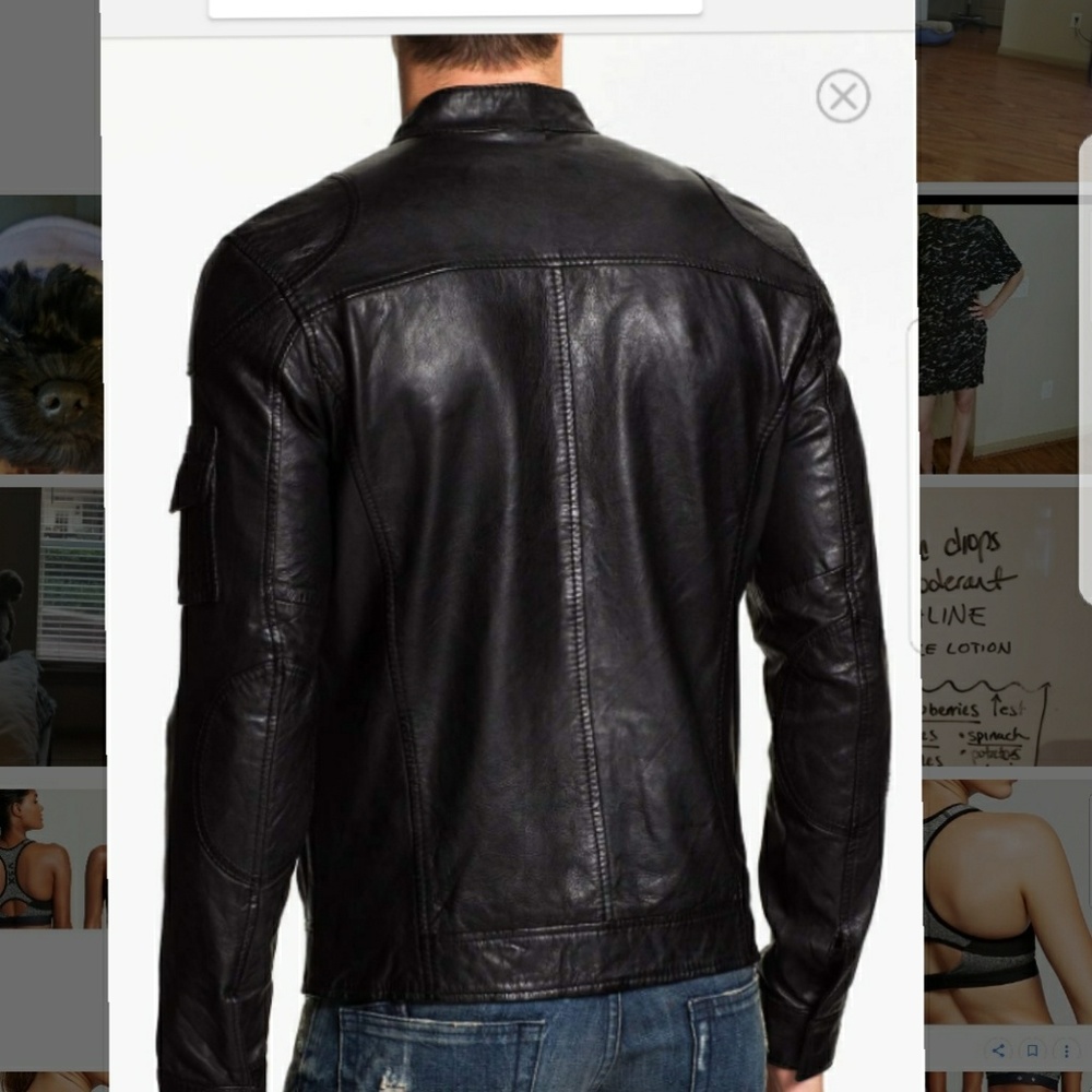 7 Diamonds - Genuine Leather Moto Jacket - Picture 2 of 8
